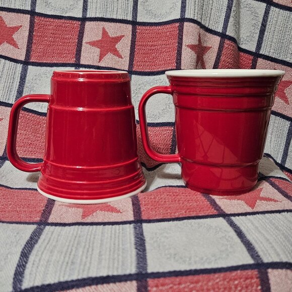 Red Cup Living 12 oz. Red Porcelain Coffee Mug - Picture 7 of 11